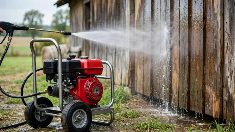 Honda pressure washer review — Honda-powered gas model at work