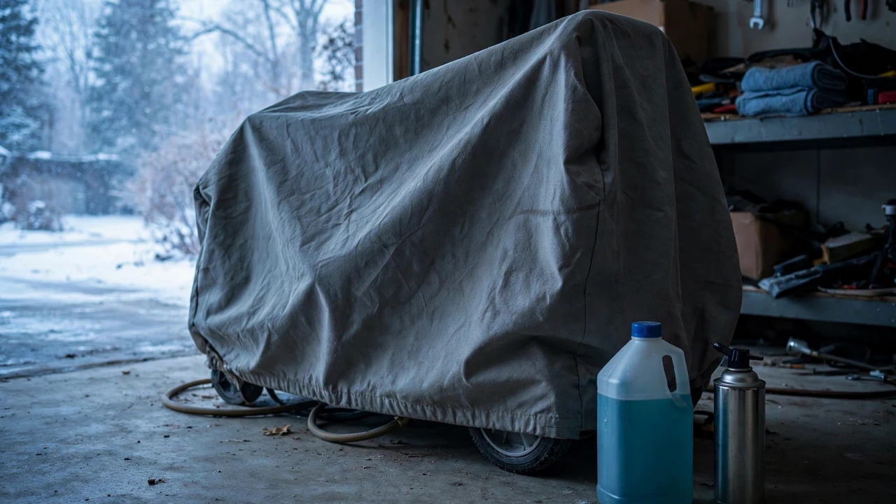How to winterize a pressure washer — stored unit with pump saver antifreeze